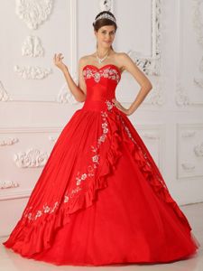 red quinceñera dresses