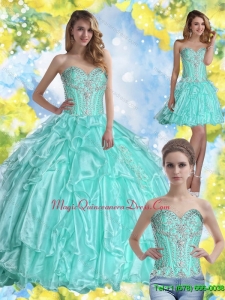 Simple Custom Made Quinceanera Dress with Beading and Appliques for 2015