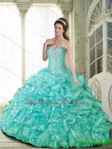 Romantic Ball Gown Quinceanera Dresses with Beading for 2015