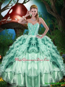 Discount Gorgeous Sweetheart Quinceanera Dresses with Beading and Ruffles