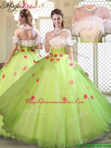 Spring Beautiful Scoop Quinceanera Dresses with Ruffles