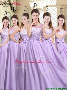 Hot Sale Empire Lavender 2016 Dama Dresses For Quinceanera