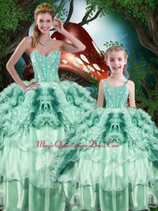 Pretty Ball Gown Princesita with Quinceanera Dresse with Beading and Ruffles for 2016