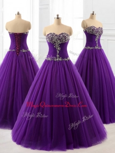 2016 Pretty Custom Made Quinceanera Dresses in Purple