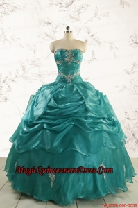 2015 Pretty Sweet 16 Dresses with Appliques