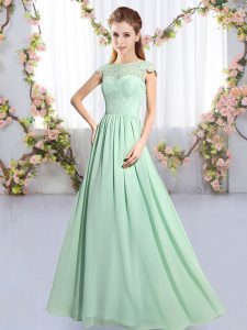 Hot Selling Cap Sleeves Lace Clasp Handle Quinceanera Dama Dress