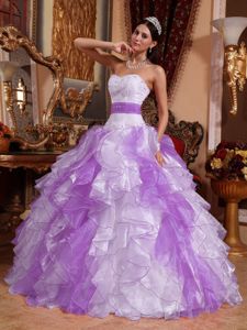 Multi-colored Sweetheart Beaded Sweet 16 Dresses with Ruches in Pereira