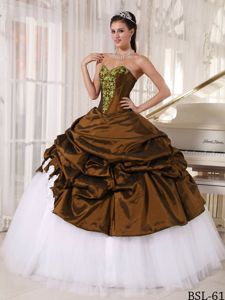 Sweetheart Appliqued Quinceanera Dresses with Pick-ups in Antofagasta Chile