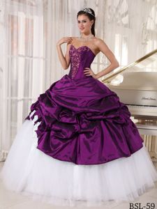 Sweetheart Pick ups Appliques Quinceanera Gowns in Limoges France