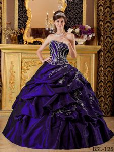 Melton VIC Purple Layered Ruffles for Appliques Sweet Sixteen Dresses