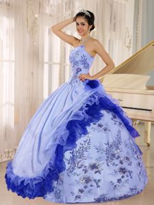Appliques and Flowers Accent For 2013 Quinceanera Dresses in Deatsville